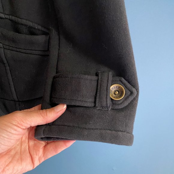 Hurley Black button up sweater jacket. - Picture 5 of 8